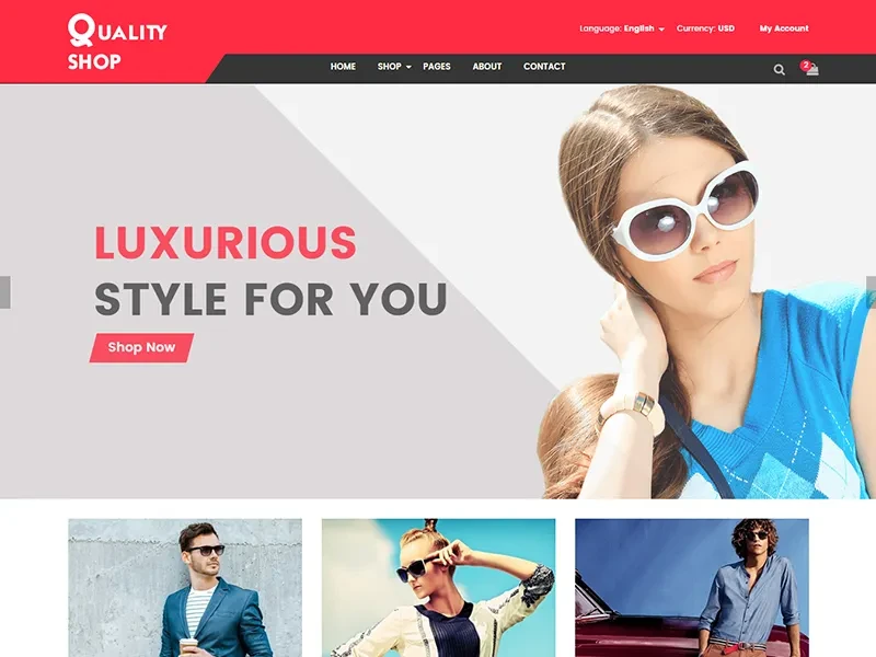 نمونه سایت طراحی شده با html و css فروشگاهی  و ساده