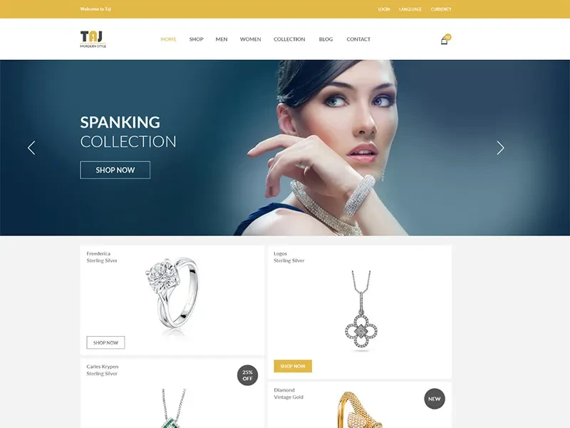 نمونه سایت طراحی شده با html و css فروشگاهی  و ساده